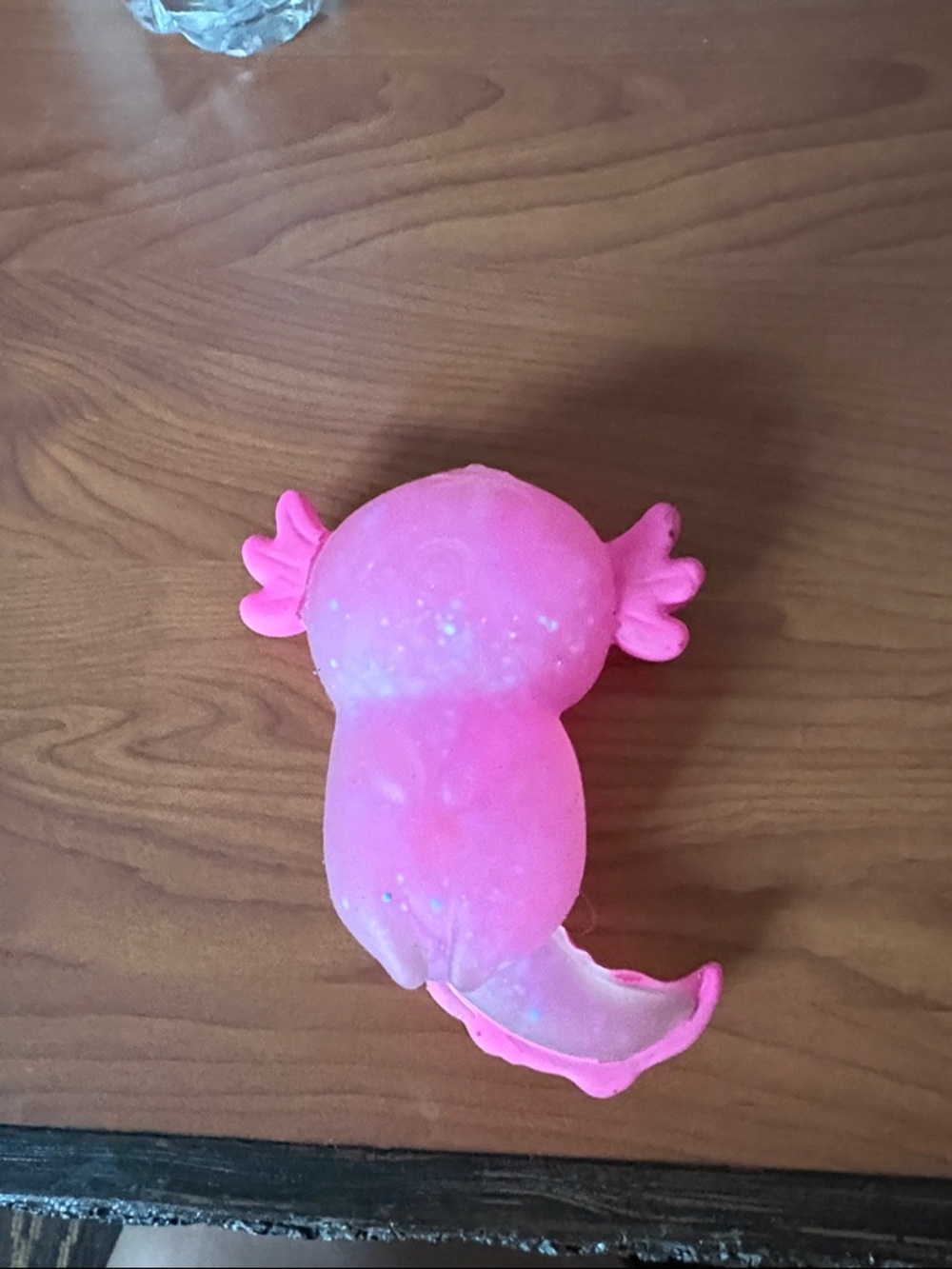 Pink axolotl squishy